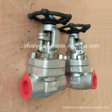 API602 Forged Stainless Steel F304 Butt Welding End Gate Valve